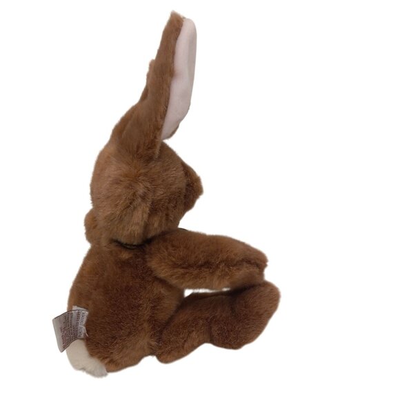 Gund Rudy Bunny Plush Brown Long Ears Checkered Bow Soft Stuffed Animal Toy NEW - Picture 3 of 7